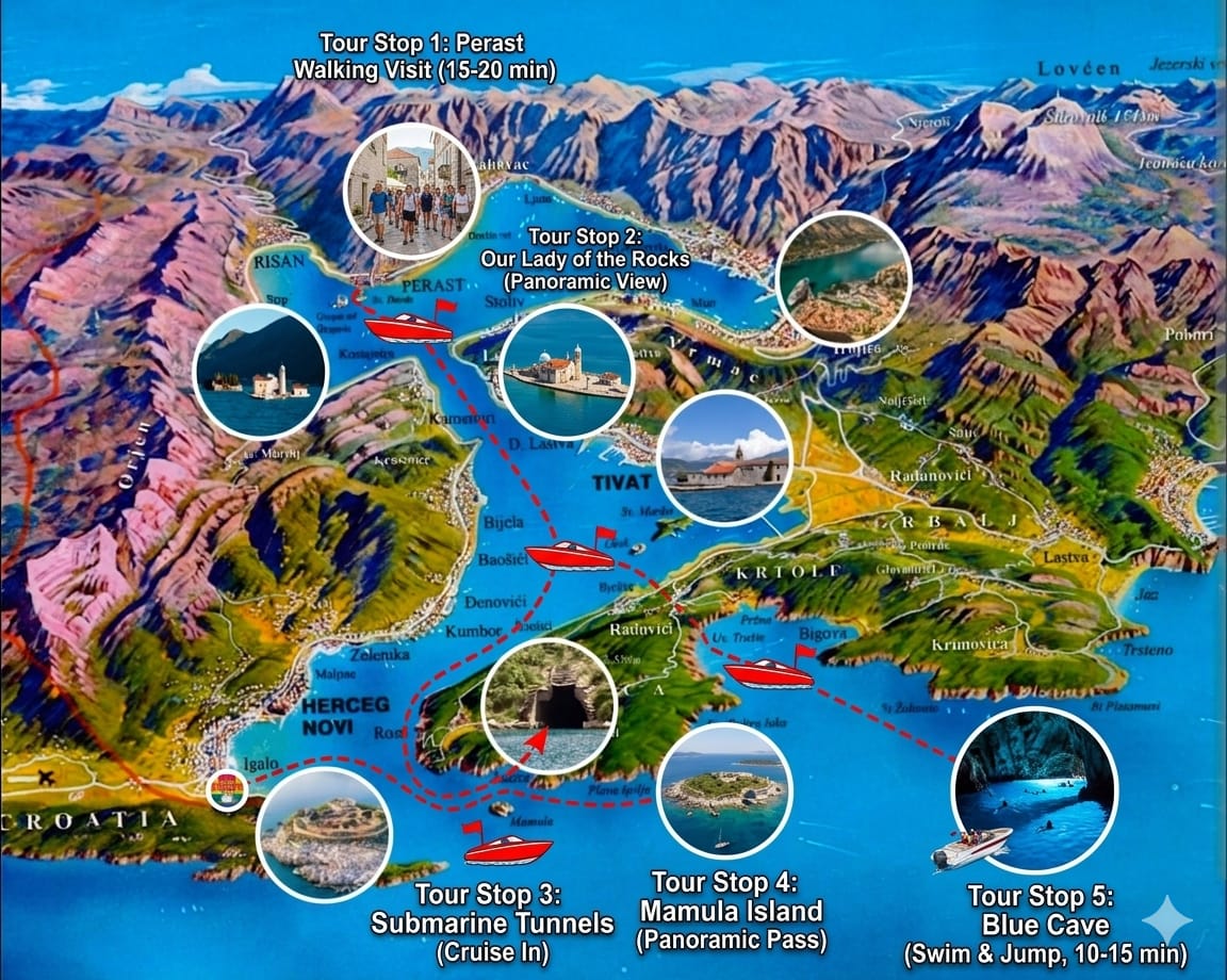 Kotor Bay Speed Boat Tour — Blue Cave Adventure